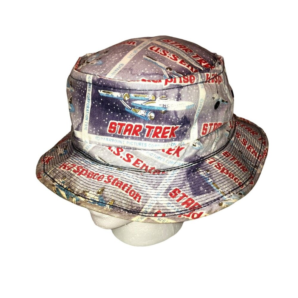 Vtg Star Trek Bucket Hat Super Rare 1976 Paramount Pictures Promo Enterprise